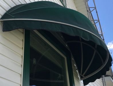 After fabric awning cleaning