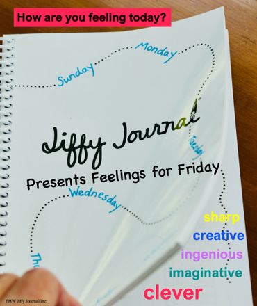 Jiffy Journal showing the word clever and its synonyms