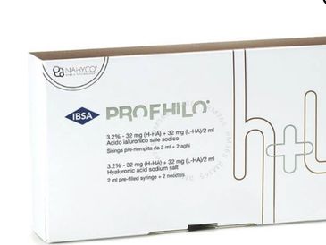 Box of PROFHILO hyaluronic acid injectable treatment.