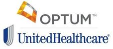 Logos of Optum and UnitedHealthcare, two healthcare companies.