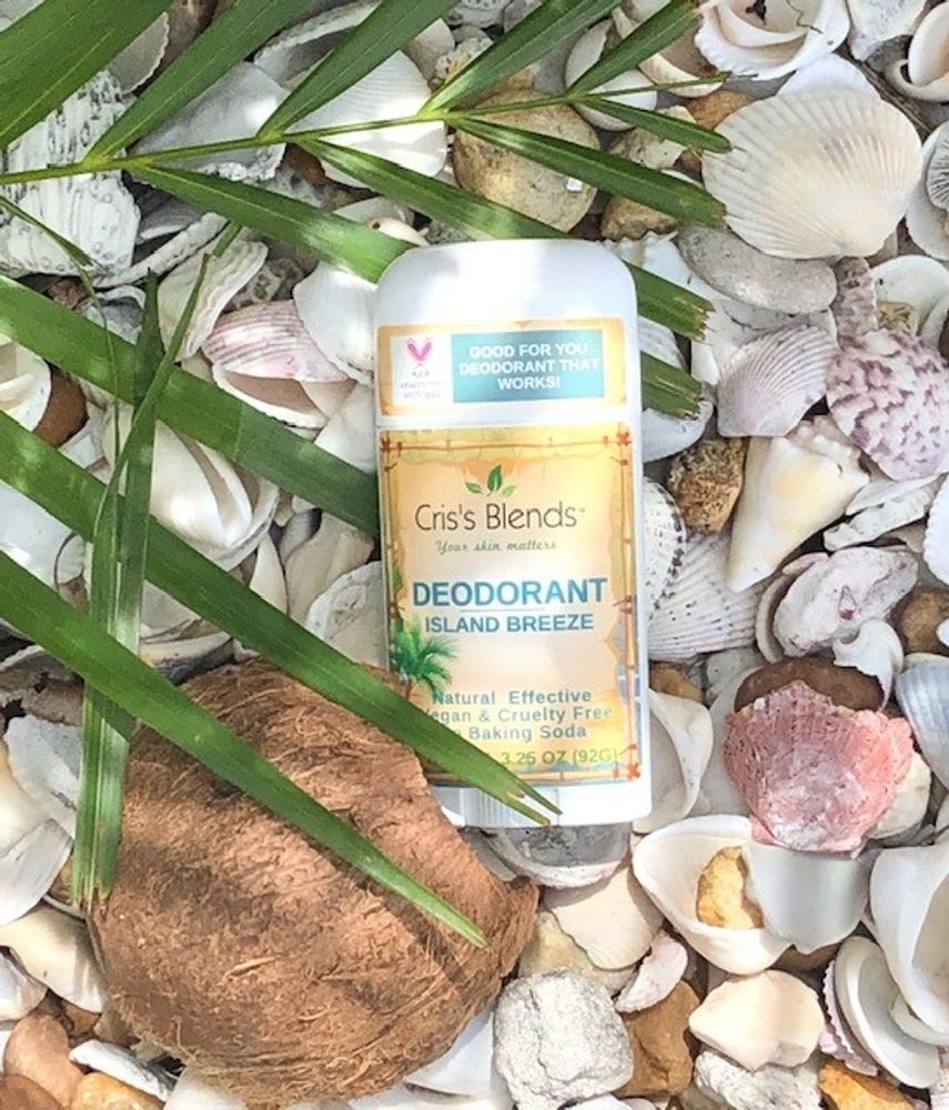 Our newest scent: Island Breeze
Baking soda free, aluminum free, vegan and cruelty free!