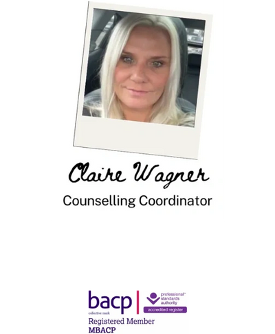 A picture of Claire Wagner, our counselling coordinator