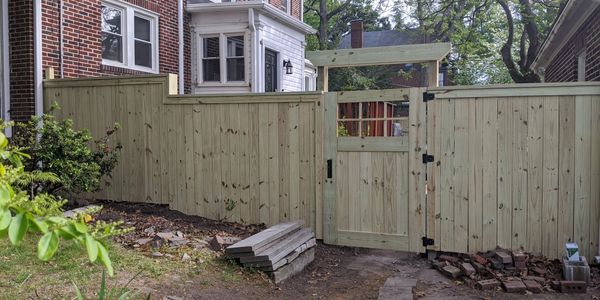Custom Fence Gate @ Colonial Place in Norfolk, VA