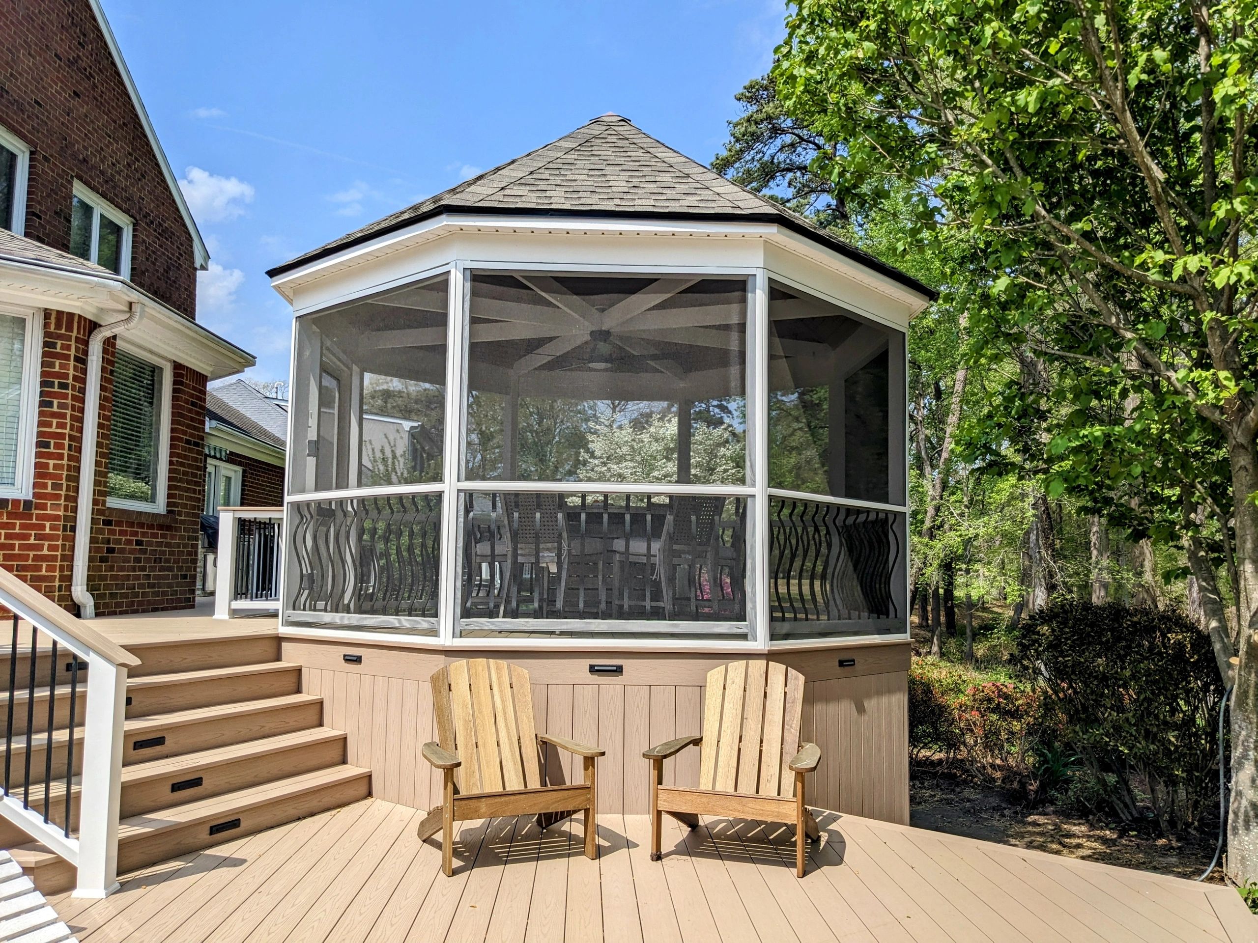 Custom composite Gazebo at Cypress Point in Virginia Beach