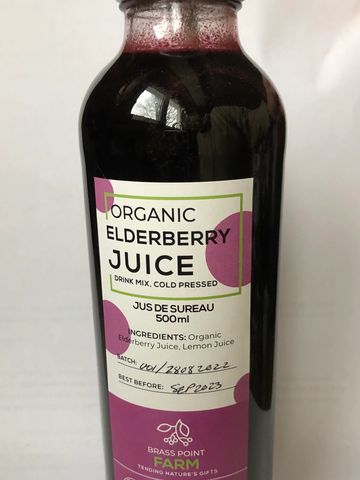 500ml bottle of Elderberry Juice