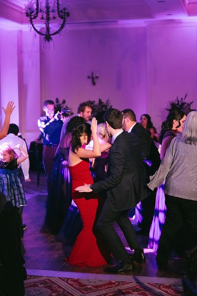 Inn on Biltmore estate with pink up lighting