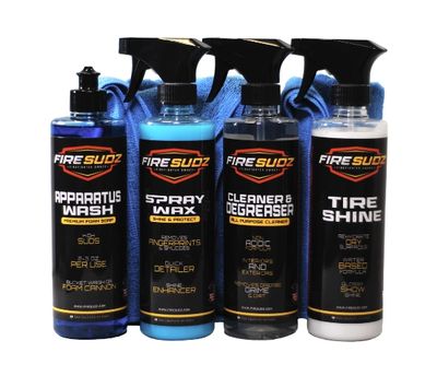 Parade Bundle for fire apparatus, featuring essential cleaning and polishing products to ensure your vehicles are parade-ready.