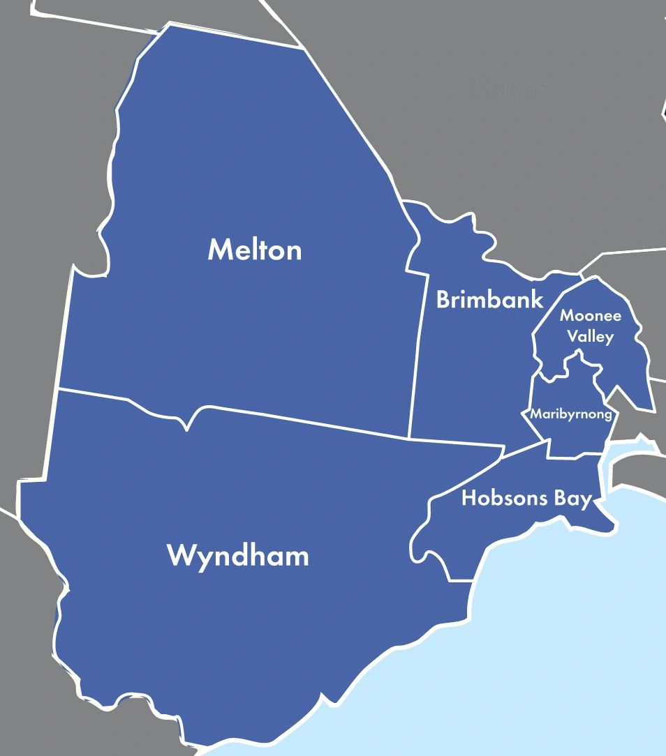 This is what BWB defines as the Western Suburbs as per the Municipal Association of Victoria.