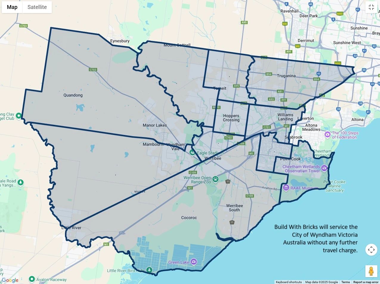 Boundaries of the City of Wyndham from the Victorian Electoral Commission.