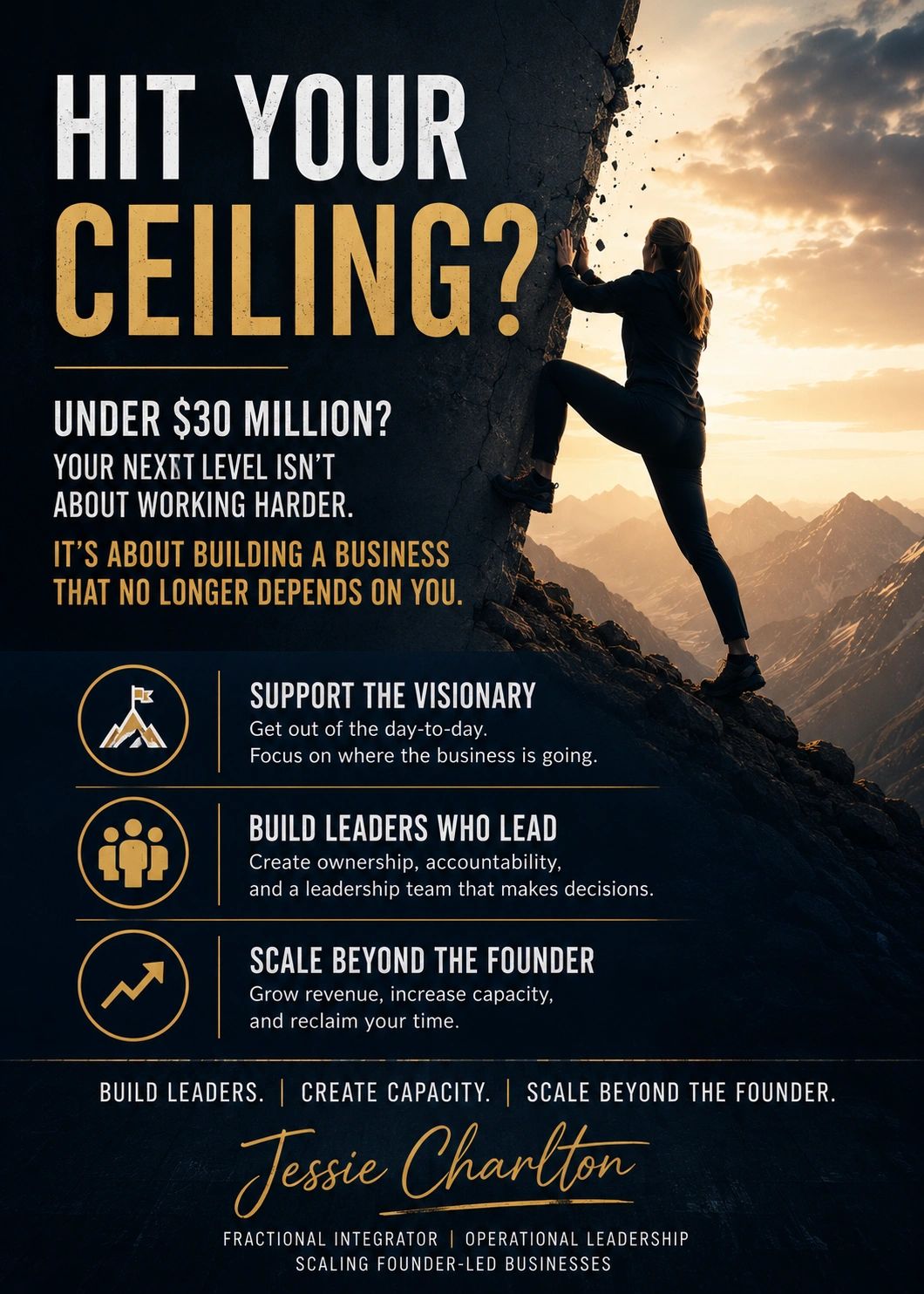Someone climbing a rock wall and needs to get help because what got them that far will not get them