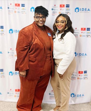 Pictured: Right to left Danielle Denton (Doctoral Student) and Dr. Alicia Cooper Denton