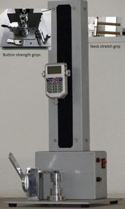 Button Pull Strength Tester, Digital Pull Strength Tester, Neck Stretch Tester, Snap Tester