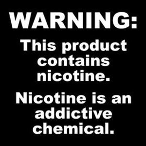 Warning: This product contains nicotine. Nicotine is an addictive chemical