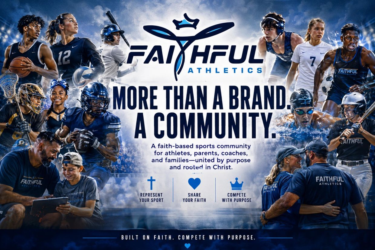 Faithful Athletics promotes a faith-based sports community.