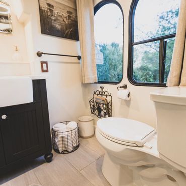 The finished bathroom