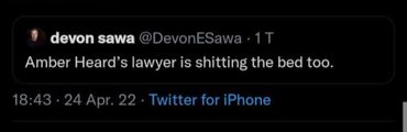 Devon Sawa joins in on the Amber Heard hate campaign.