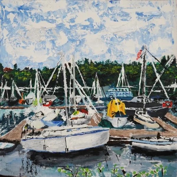 Boat Painting, Springville Art Show, Art Show Winner
