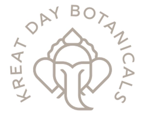 Kreat Day Botanical logo: We chose a stylized image of Ganesha " the remover of obstacles "