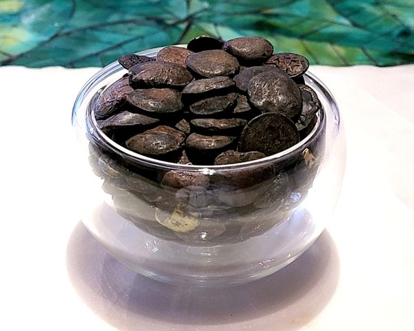 Griffonia seeds.  A natural source of 5-htp the serotonin precursor.  Aids in mood boost, energy