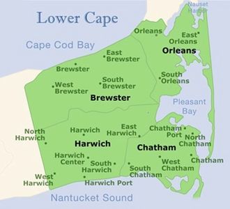 Lower Cape, Orleans, Brewster, Harwich, Chatham
