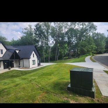 new lawn hydroseeded