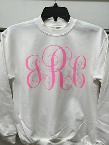 Apparel that was designed and monogrammed for a client