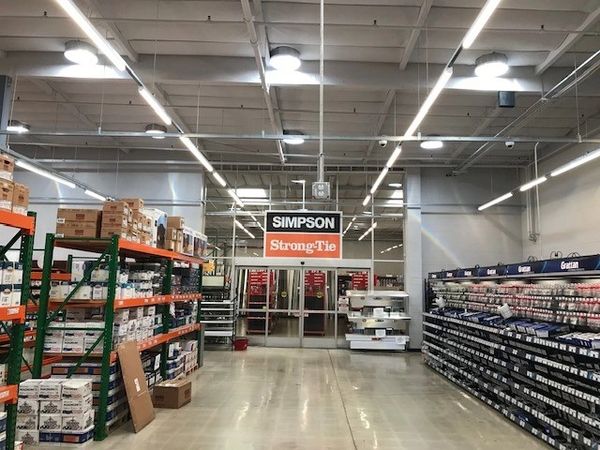Simpson warehouse lighting retrofit