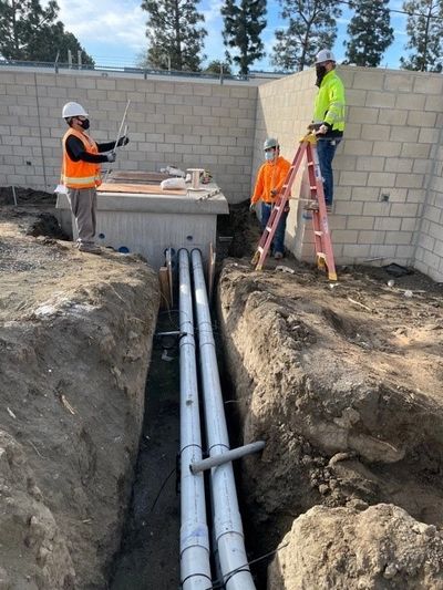 SoCal Edison LADWP vault underground utility installation