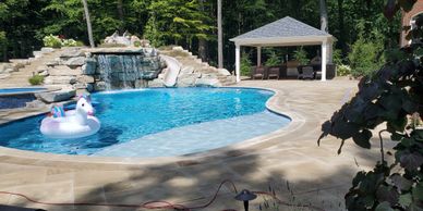 Custom Pool Ohio, Sandstone Patio