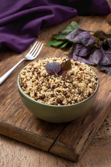 Ancient Grains with Garlic and Quinoa.