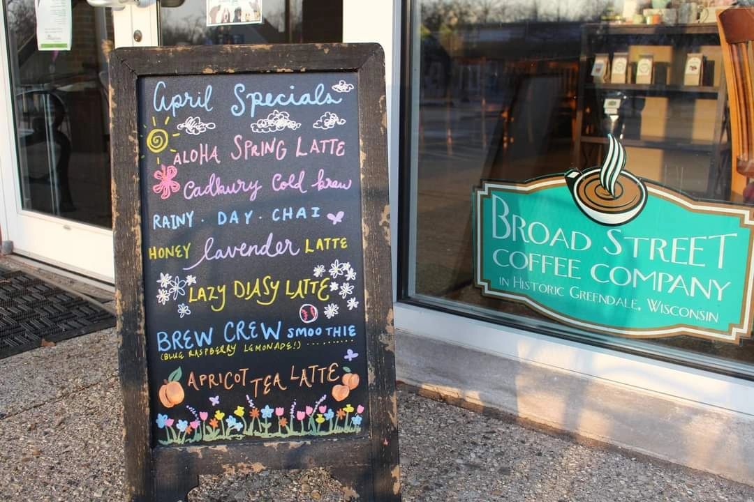 The storefront of our coffee shop
