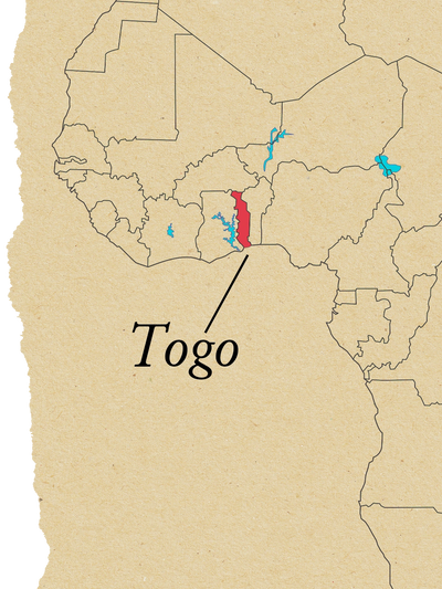 Map of Togo