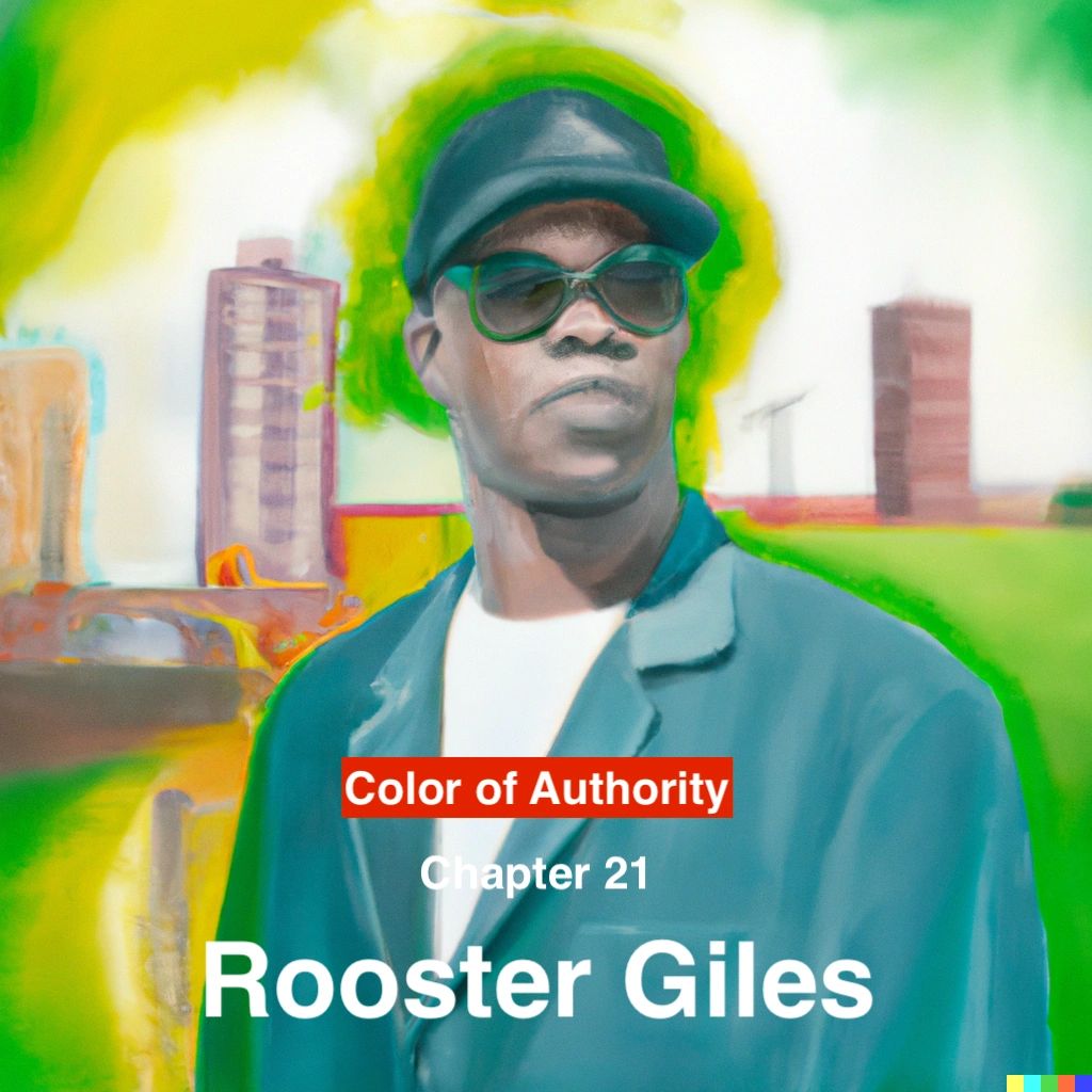 Chicago gangster turned West coast Big Homie, stands outside public housing.