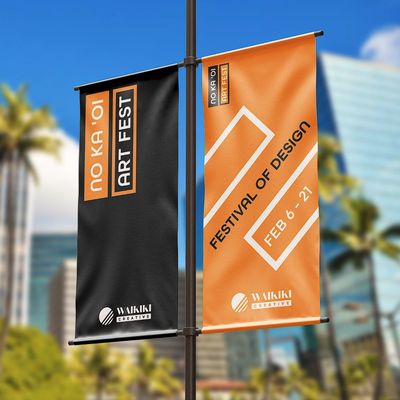 External signage for a festival in Honolulu