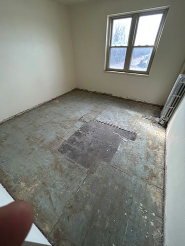 ACM mastic asbestos VCT tile removal