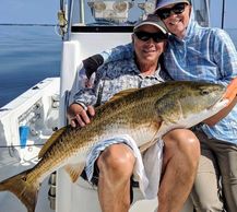 Giant redfish / old drum caught in the Neuse River / Pamlico Sound around Oriental and New Bern NC