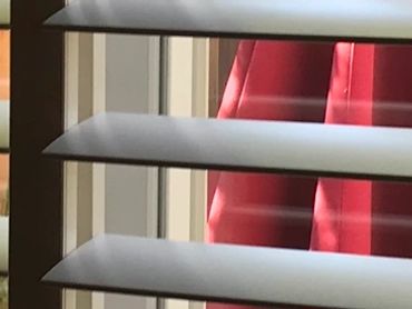 Plantation shutters in home, Southern California