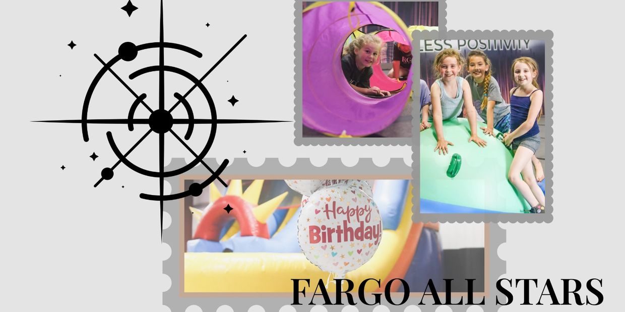 Fargo All Stars Birthday Parties, Elite Cheer Teams, Gymnastics Classes, Open Gyms.