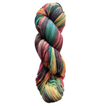 A skein of Lucky Feet yarn from Circulo Yarn,