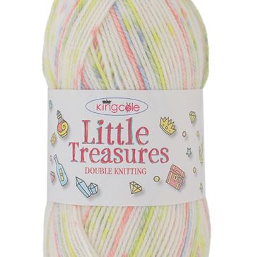 A pull skein of Little Treasures from King Cole Yarn.