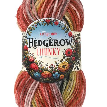 A pull skein of Hedgerow Chunky from King Cole Yarn.
