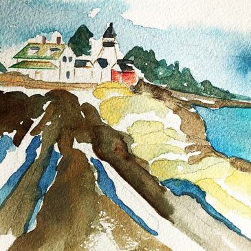 coastline painting