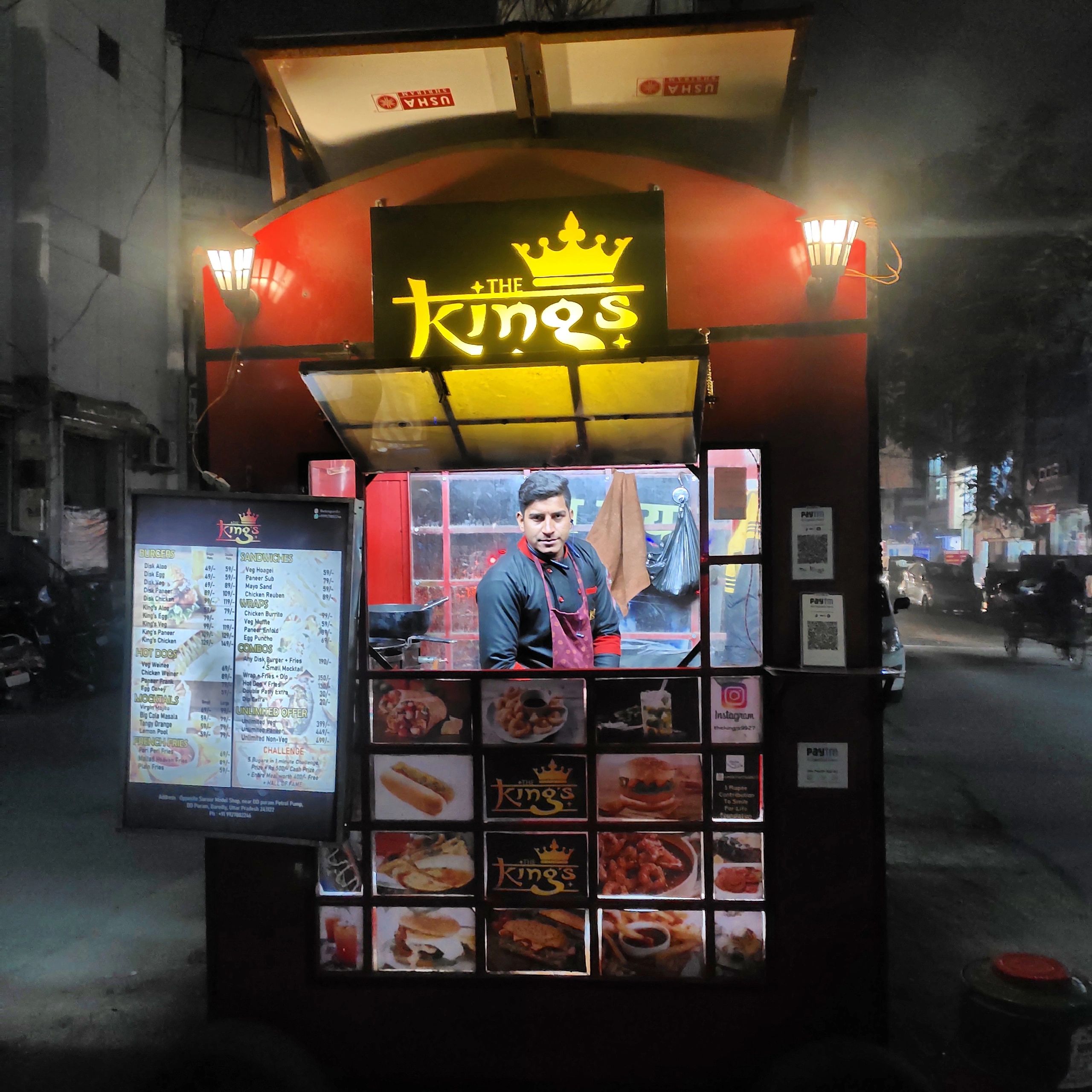 takeaway outlet of The King's at bareilly.