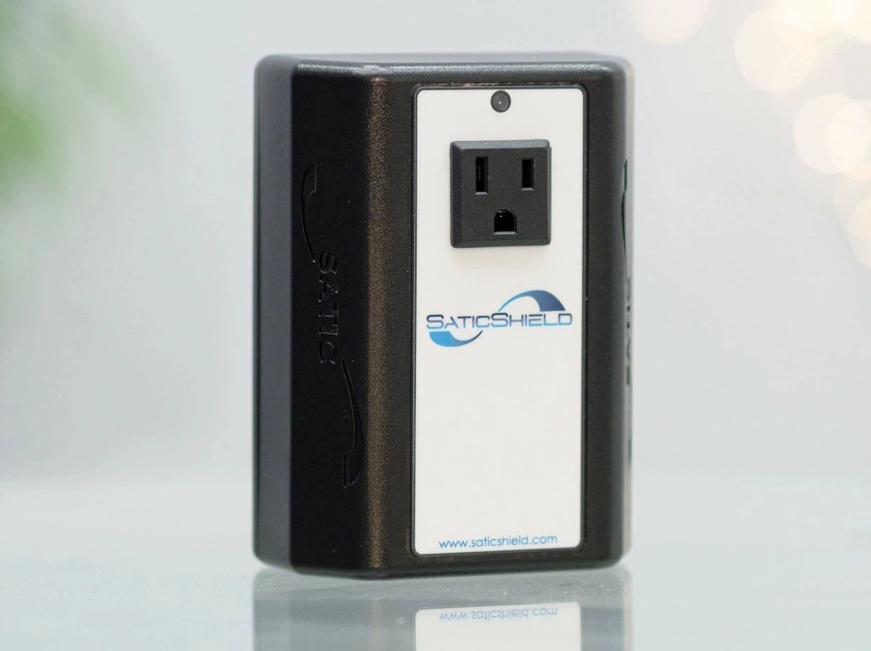 EMF Satic Shield Plug In Filter Dirty Electricity EMF Reduction Surge Protection Energy Saver