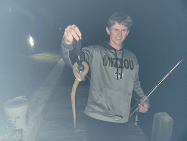 We don't catch eels often, but when we do, I don't enjoy it. Was cool for them the 1st time though.