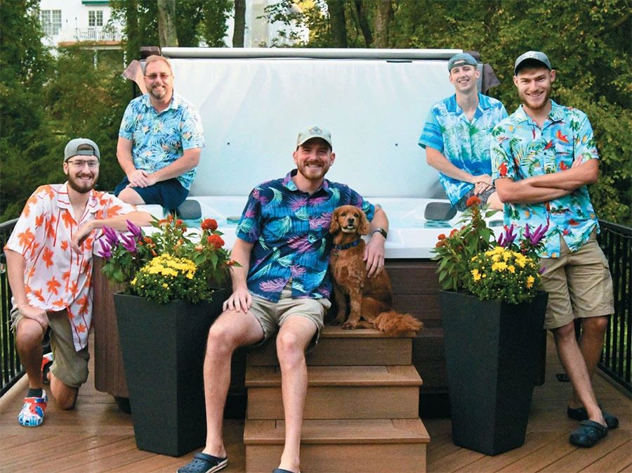 Group Photo of the Spa Guy Service Department