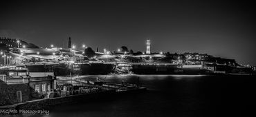 Plymouth Hoe by night