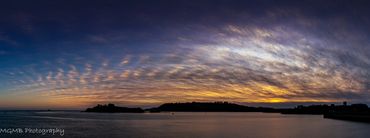 Sunset over Plymouth Sound