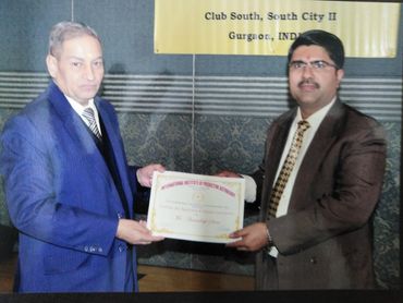 Aman Deep Saini with Prof V. K. Choudhary