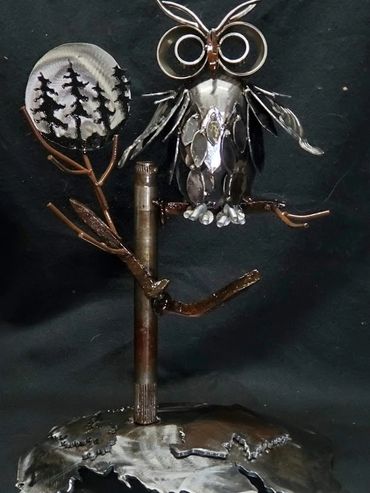 Scrap Metal Owl